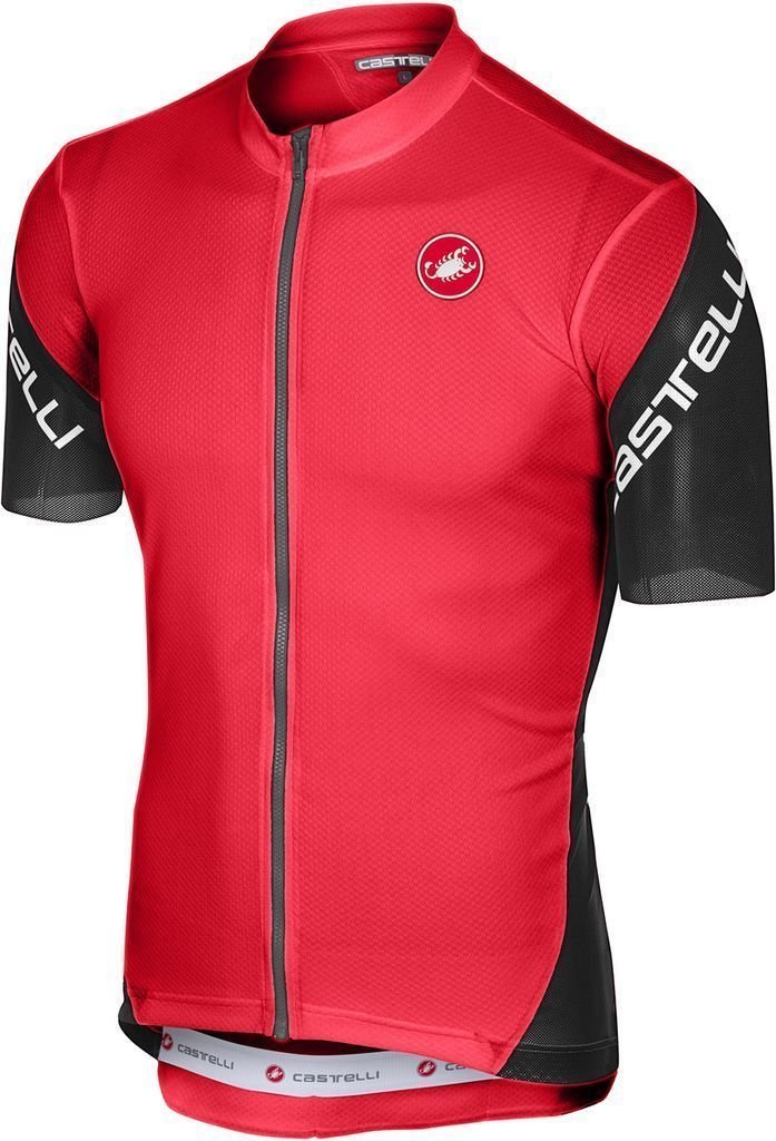 Kolesarski dres, majica Castelli Entrata 3 moški kolesarski dres Red M