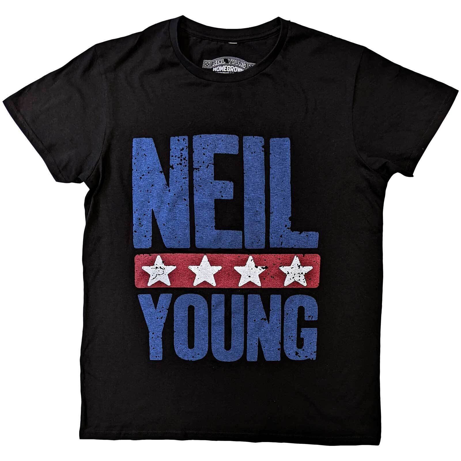 T-särk Neil Young Stars Logo Black S T-särk