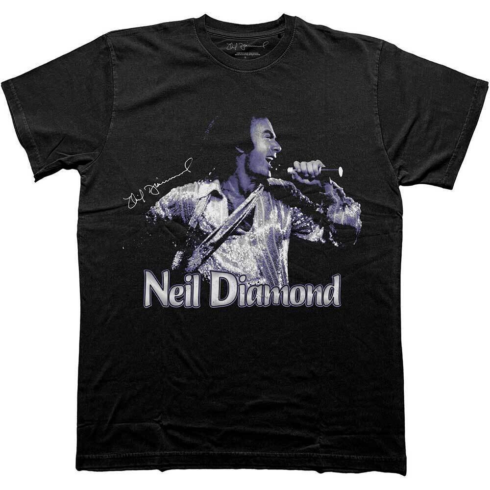 T-Shirt Neil Diamond Singing Black M T-Shirt