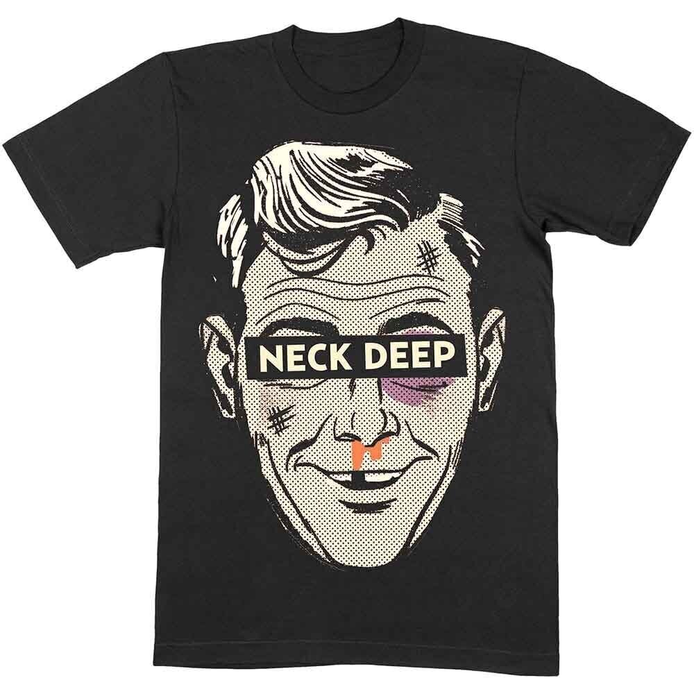 T-Shirt Neck Deep Ned Black XL T-Shirt