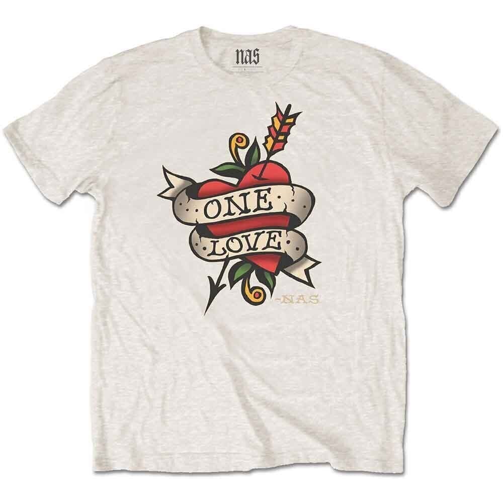 T-Shirt Nas Love Tattoo Natural 2XL T-Shirt