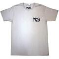 Nas One Mic (Back Print) Grey M T-Shirt