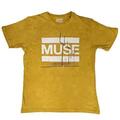 Muse Origin of Symmetry (Wash Collection) Orange Yellow Mineral Wash XL T-Shirt