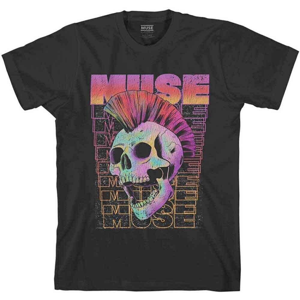 Shirt Muse Mowhawk Skull Black XL Shirt