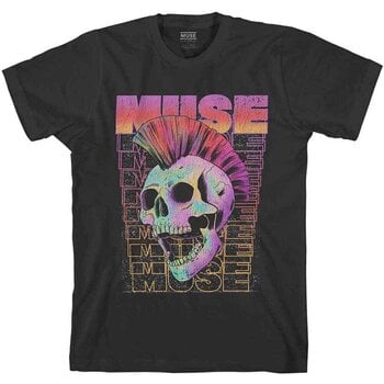 Shirt Muse Mowhawk Skull Black XL Shirt - 1