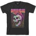 Muse Mowhawk Skull Camiseta de manga corta Black XL