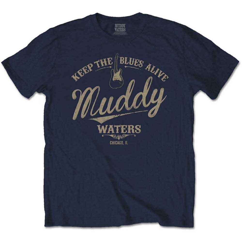 T-shirt Muddy Waters Keep The Blues Alive Navy Blue S T-shirt