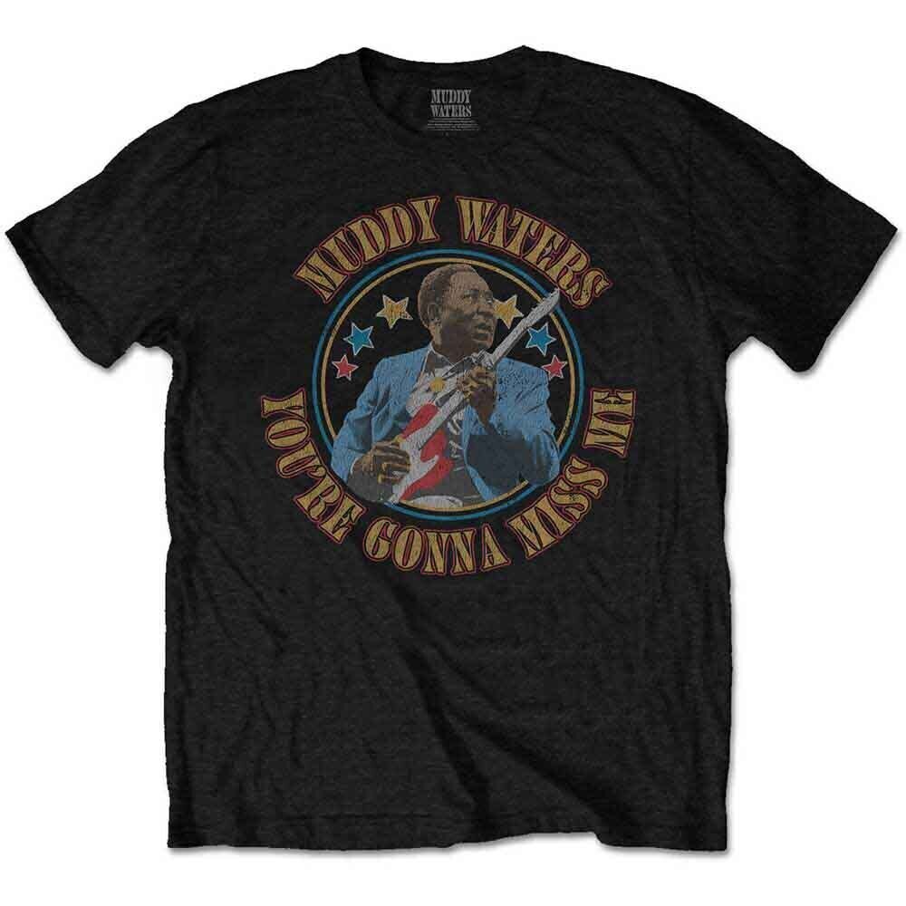 T-Shirt Muddy Waters Gonna Miss Me Black M T-Shirt