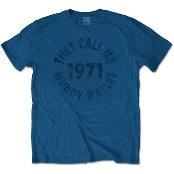 T-shirt Muddy Waters They Call Me… Denim Blue L T-shirt - 1