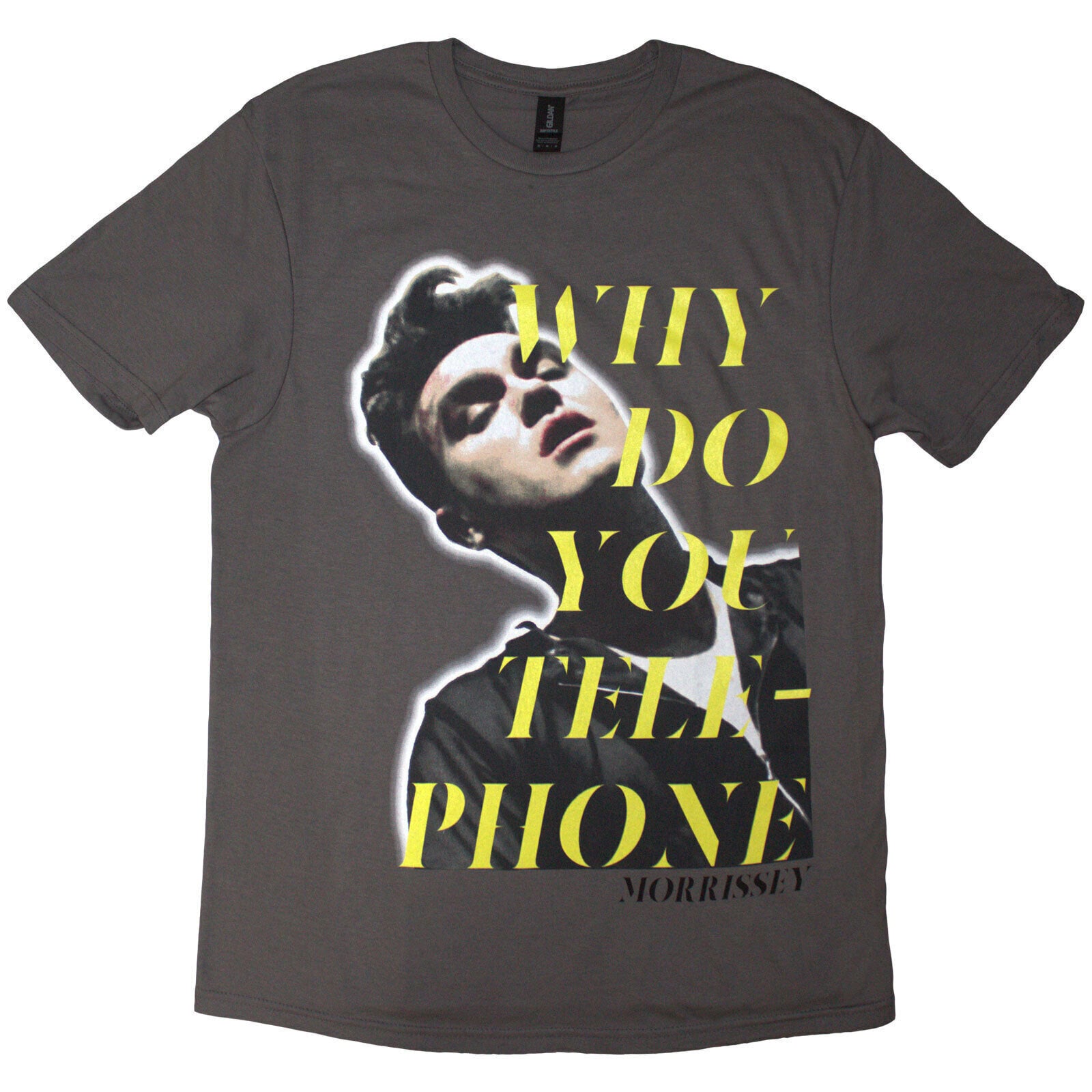 T-shirt Morrissey Why Do You Telephone? Charcoal Grey S T-shirt
