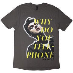 T-Shirt Morrissey Why Do You Telephone? Charcoal Grey M T-Shirt