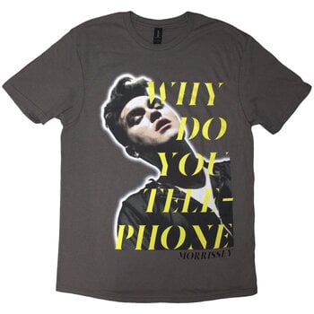 T-Shirt Morrissey Why Do You Telephone? Charcoal Grey M T-Shirt - 1