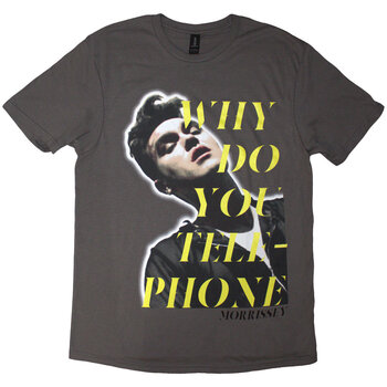 T-Shirt Morrissey Why Do You Telephone? Charcoal Grey L T-Shirt - 1