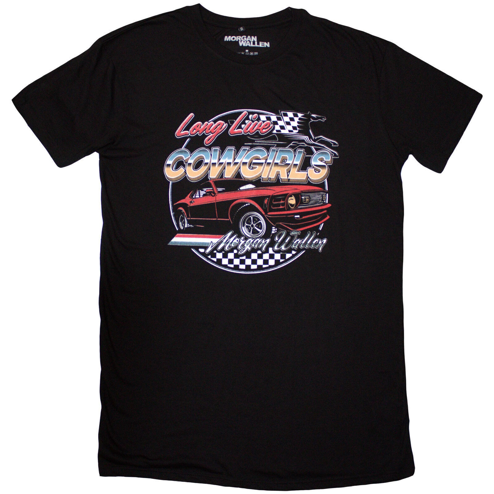 T-shirt Morgan Wallen Cowgirls Car Dress Black L Feminino T-shirt