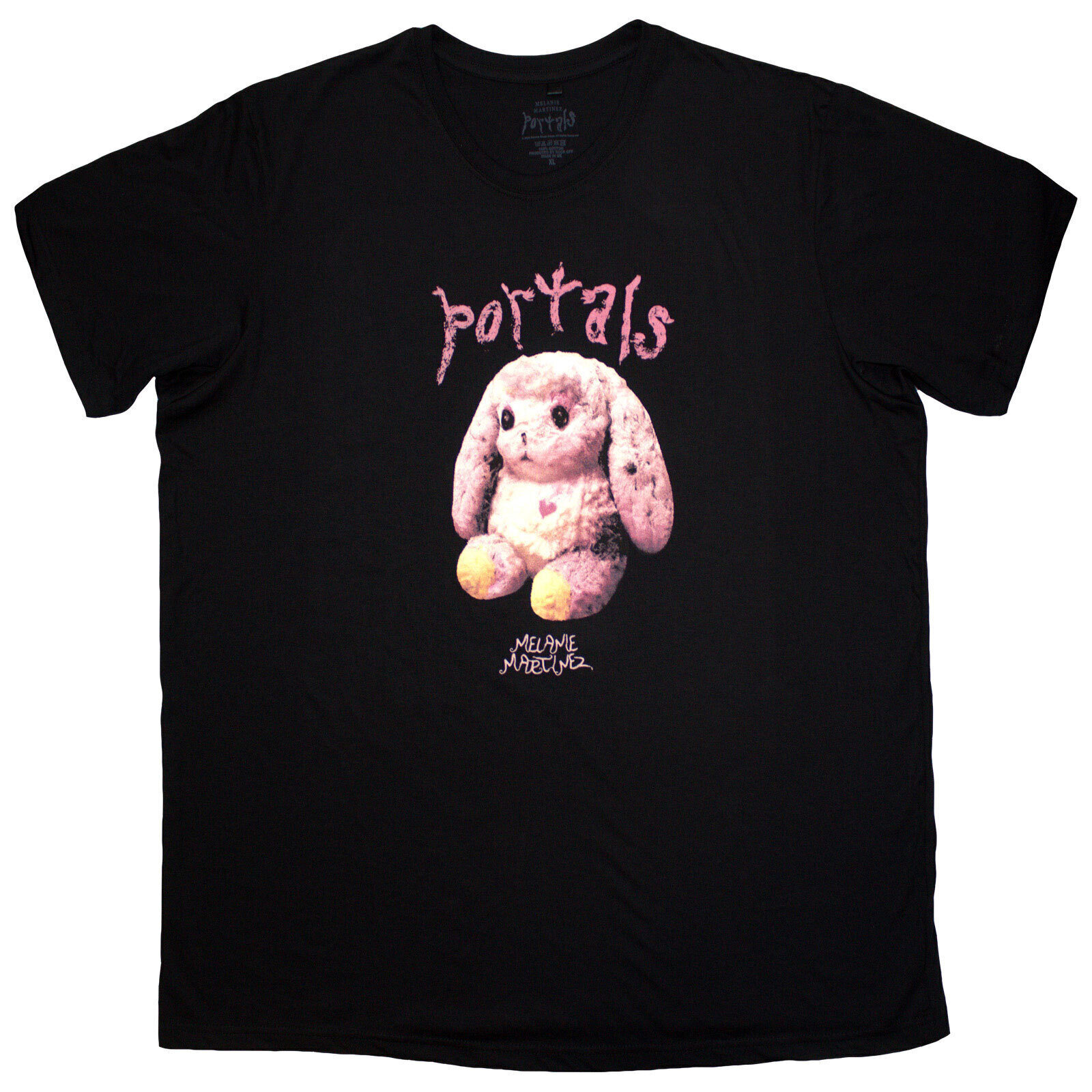 Camiseta de manga corta Melanie Martinez Portals Bunny Black S Camiseta de manga corta