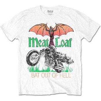 T-särk Meat Loaf Bat Out Of Hell White M T-särk - 1