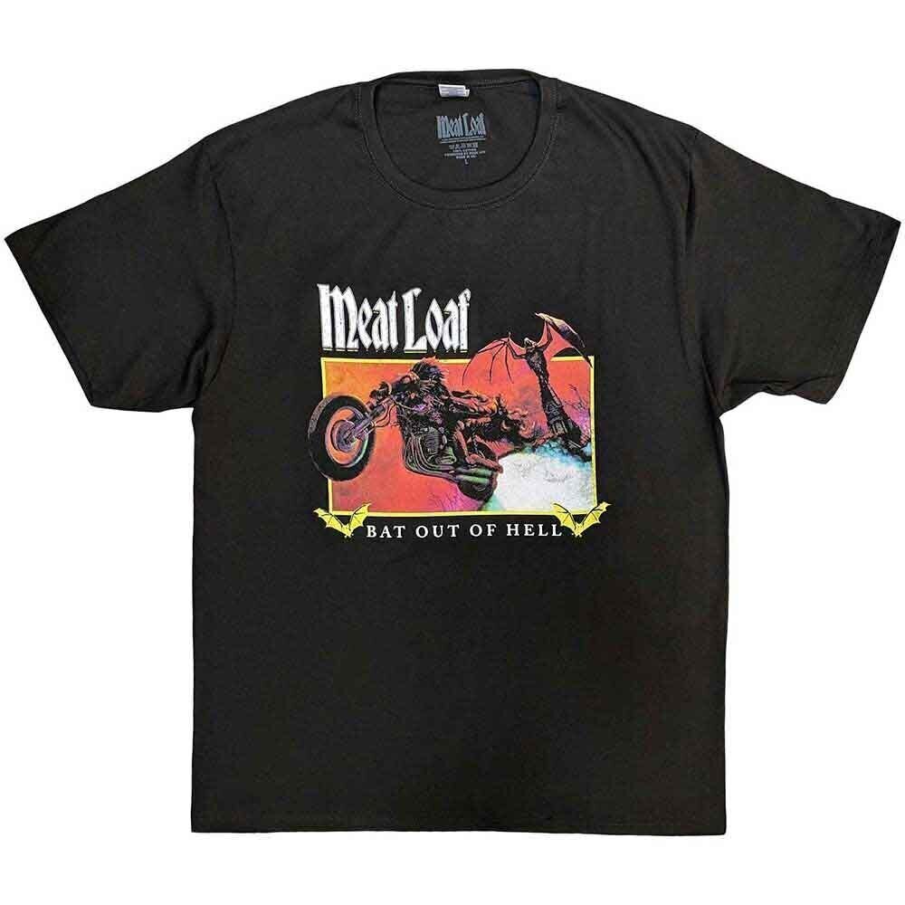 T-särk Meat Loaf Bat Out Of Hell Rectangle Charcoal Grey S T-särk