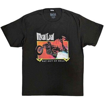 T-Shirt Meat Loaf Bat Out Of Hell Rectangle Charcoal Grey L T-Shirt - 1