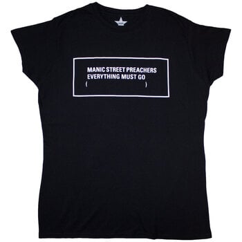 T-shirt Manic Street Preachers Everything Must Go Monochrome Black XL Feminino T-shirt - 1