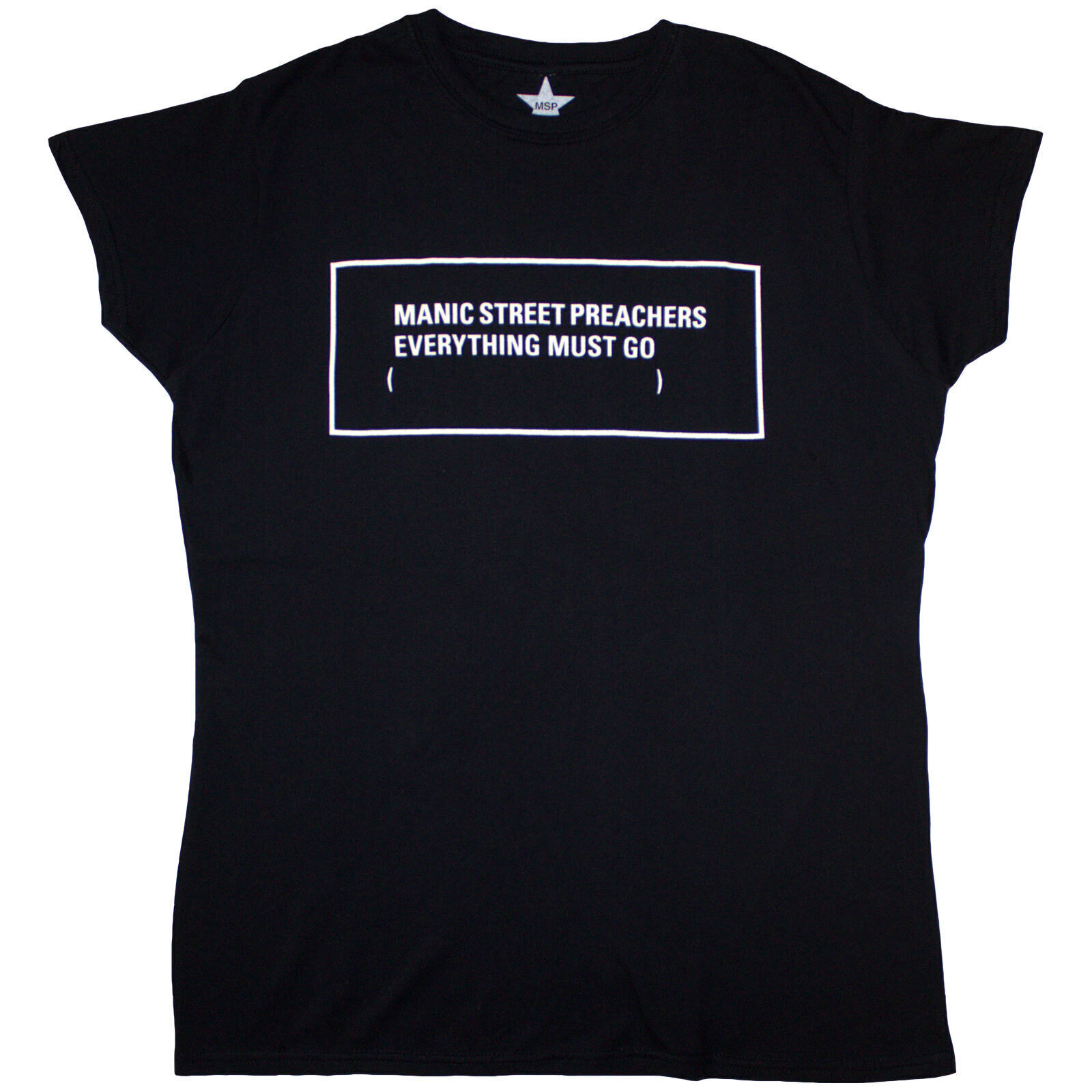 T-Shirt Manic Street Preachers Everything Must Go Monochrome Black 2XL Ladies T-Shirt