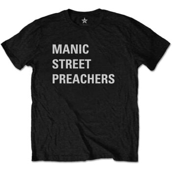 T-shirt Manic Street Preachers Block Logo (Back Print) Black XL T-shirt - 1