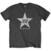 T-särk Manic Street Preachers Classic Distressed Star Charcoal Grey XL T-särk
