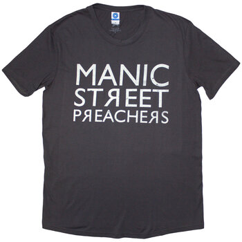 T-särk Manic Street Preachers Reversed Logo Charcoal Grey S T-särk - 1