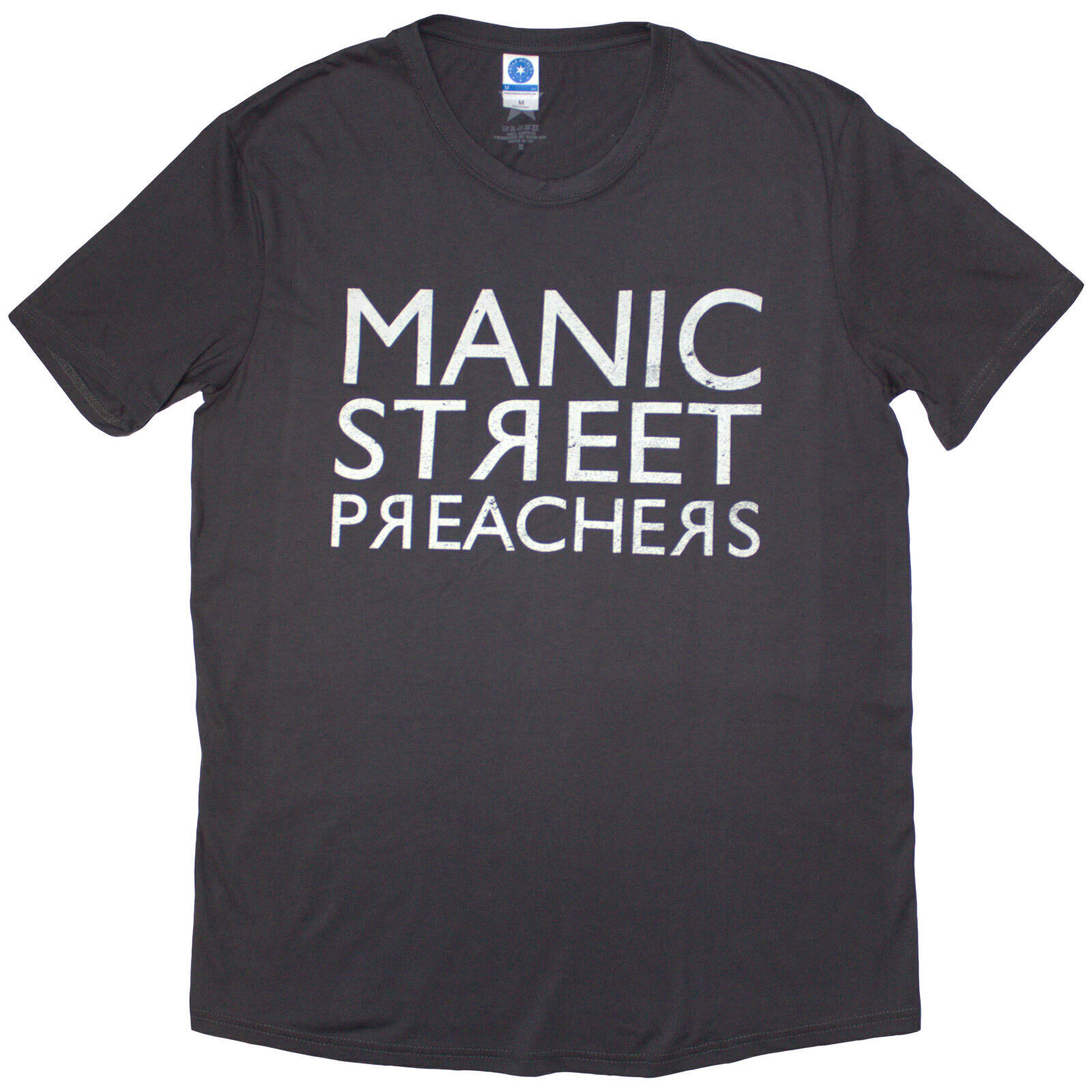 Shirt Manic Street Preachers Reversed Logo Charcoal Grey 2XL Shirt