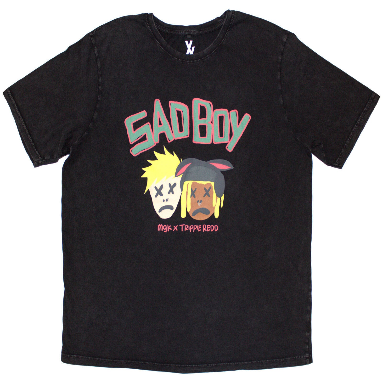 T-Shirt Machine Gun Kelly Sad Boy (Stone Wash) Black L T-Shirt