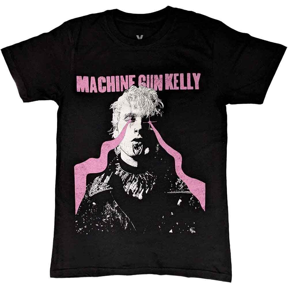Camiseta de manga corta Machine Gun Kelly Laser Eye (Back Print) Black XL Camiseta de manga corta
