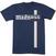 T-Shirt Mädness Stripes Navy Blue 2XL T-Shirt