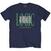 T-Shirt Logic Wavy (Back Print) Navy Blue M T-Shirt