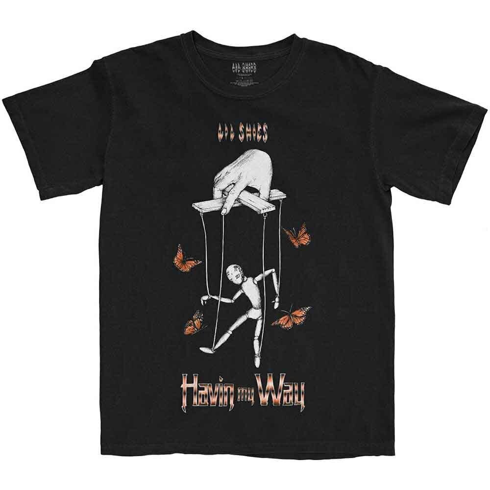Marškinėliai Lil Skies Butterfly Puppet Black 2XL Marškinėliai