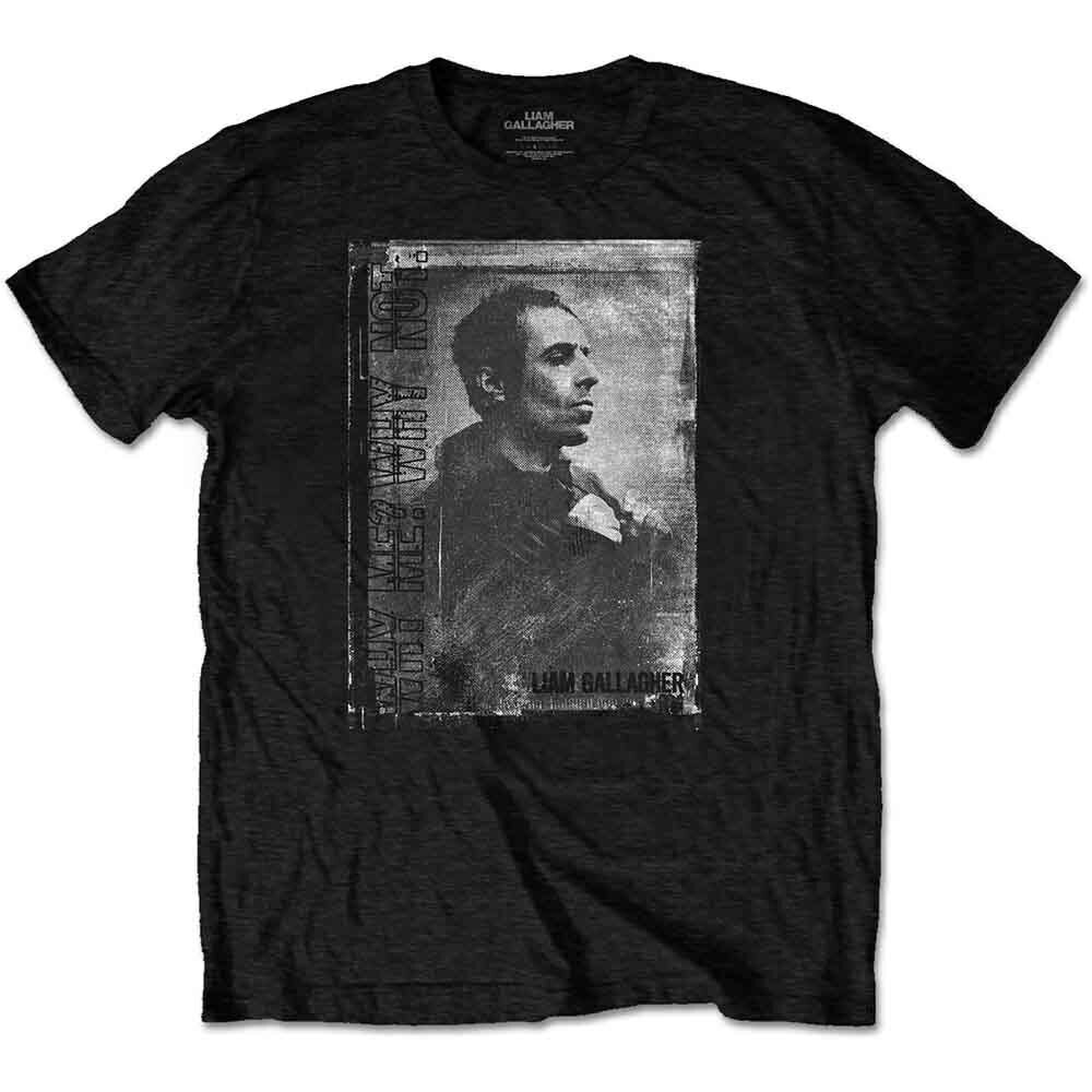 T-Shirt Liam Gallagher Monochrome Black M T-Shirt