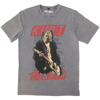 T-särk Kurt Cobain Collage (Stone Wash) Grey 2XL T-särk - 1