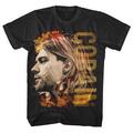 Kurt Cobain Coloured Side View Black M Koszulka