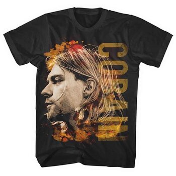 T-Shirt Kurt Cobain Coloured Side View Black 2XL T-Shirt - 1