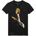 Kurt Cobain Guitar Photo Colour Black XL Camiseta de manga corta