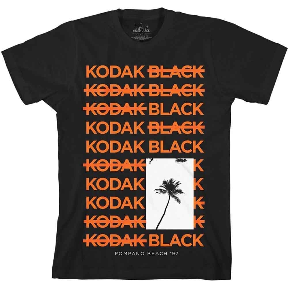 Camiseta de manga corta Kodak Black Palm Black S Camiseta de manga corta