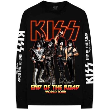 Camiseta de manga corta Kiss End Of The Road Tour (Ex-Tour & Back & Sleeve Print) Black XL Camiseta de manga corta - 1