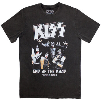 T-särk Kiss End Of The Road World Tour (Stone Wash) Charcoal Grey S T-särk - 1