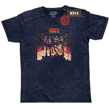 T-shirt Kiss Destroyer (Wash Collection) Navy Blue XL T-shirt - 1