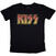T-särk Kiss Vintage Classic Logo Black M Naiste T-särk