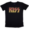 Kiss Vintage Classic Logo Black L Ladies T-Shirt