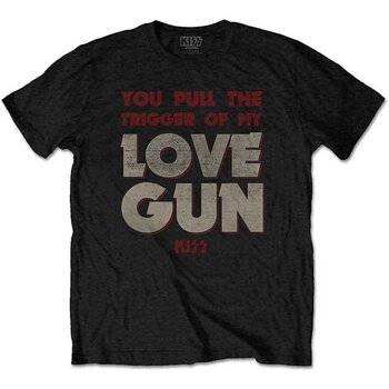 T-Shirt Kiss Pull The Trigger Black 2XL T-Shirt - 1