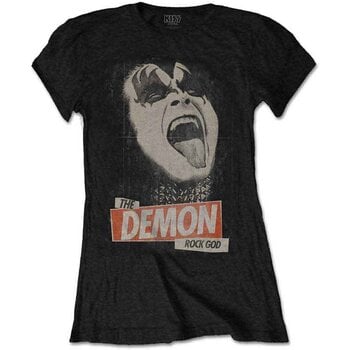 Shirt Kiss The Demon Rock Black 2XL Dames Shirt - 1
