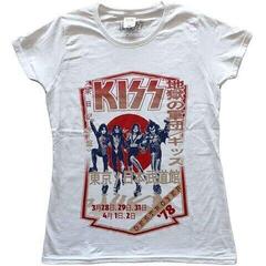 T-shirt Kiss Destroyer Tour '78 White M Feminino T-shirt