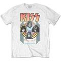 Kiss World Wide White XL Marškinėliai