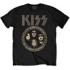 T-shirt Kiss Band Circle Black L T-shirt