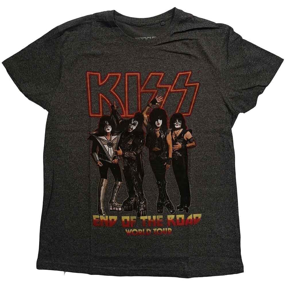 Camiseta de manga corta Kiss End of the Road Tour Brindle XS Camiseta de manga corta